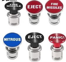 Car Cigarette Lighter Replacement Launch Key Fire Missiles Eject Push Button 12V