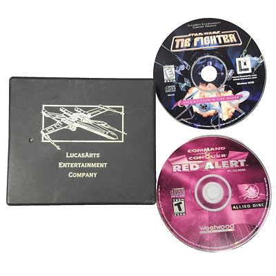 Star Wars Tie Fighter Command Conquer Red Alert CD-ROM PC Game Storage Case Lot