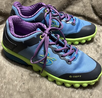 G DEFY VersoShock III Comfort Fit Gravity Defyer Blue Purple Green Shoe Womens 9