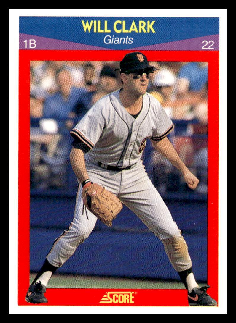 1990 Score 100 Superstars #30 Will Clark San Francisco Giants