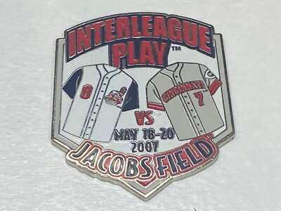 Cleveland Indians vs Cincinnati Reds Game Day Pin May 18 19 20 2007 Interleague