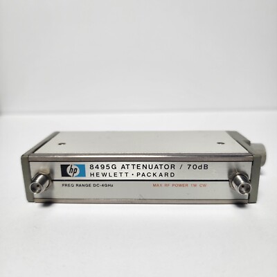 Hp Agilent 8495G Programmable 0 to 70dB Attenuator, DC to 4GHz, Opt.002