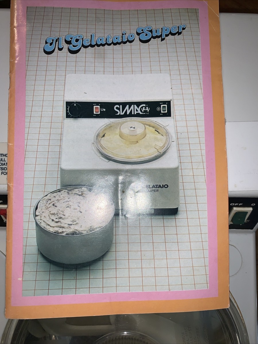 Vintage Simac IL GELATAIO SUPER Ice Cream Maker -- WORKS Vintage Simac IL GELATAIO SUPER Ice Cream Maker -- WORKS