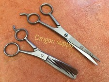 New 6.5" Cutting Scissors  5.5" Double Side Thinning Scissors - Stainless Steel