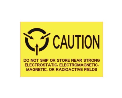 ESD Electrostatic Anti-Static Device Labels Stickers 3x2in 250pc Caution Warning