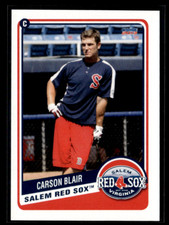 Carson Blair 2013 Salem Red Sox Team Set