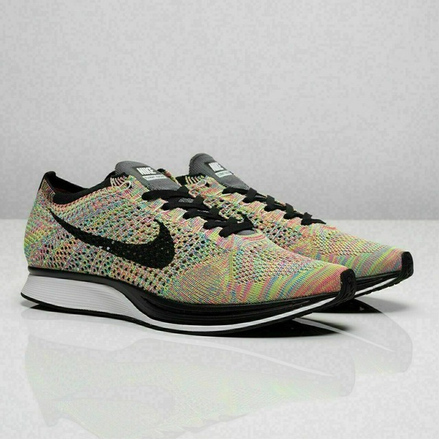 nike flyknit racer mens grey