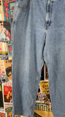 Vintage Mens 90s-Y2Ks Medium Wash Tommy Hilfiger Cargo Denim Jeans