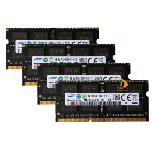 Samsung 4x 8GB 2RX8 DDR3 1600MHz PC3L-12800S 204PIN SODIMM Laptop RAM Memory^!