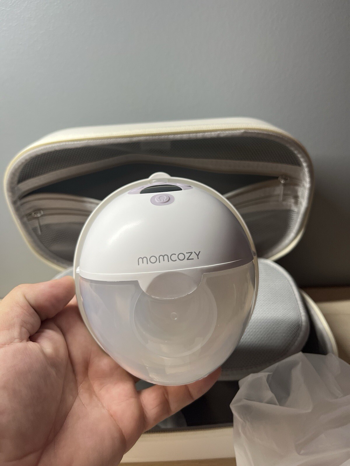 Momcozy M5 Hands-Free Wearable Breast Pump with Baby Mouth Double-Sea Design-image