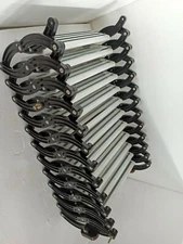 HeavyDuty Metal Loft Wall Ladder Stairs Attic PullDown Folding Ladder 10FT,Black