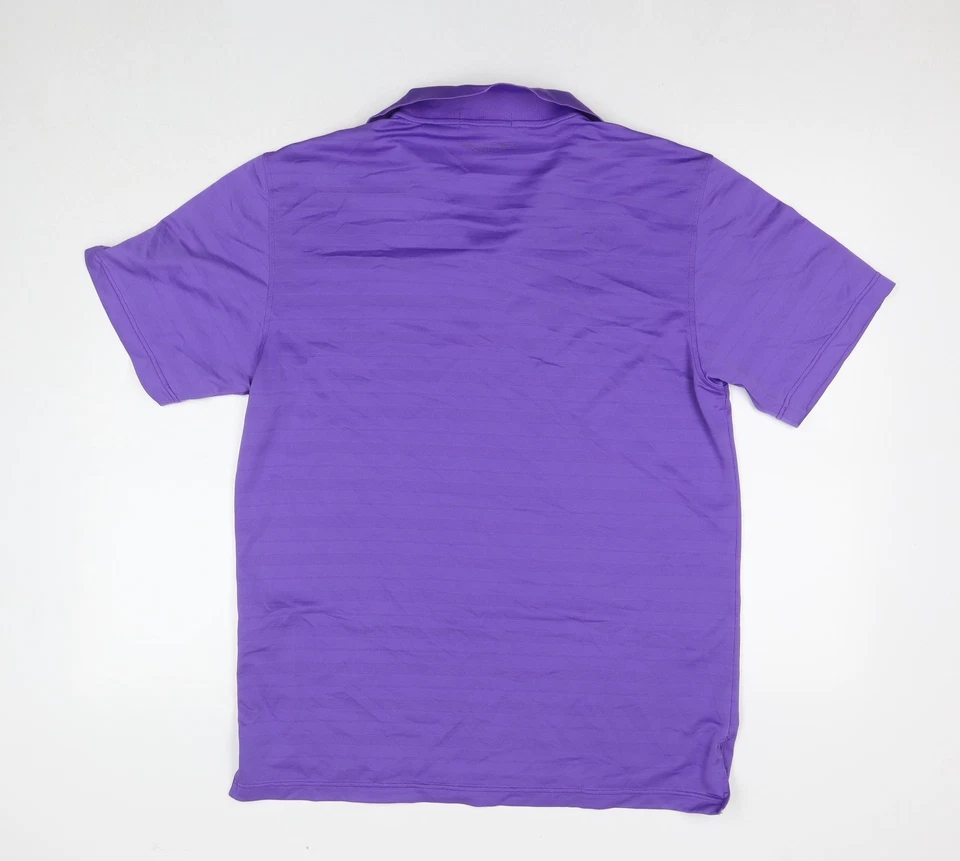 Aston Martin Mens Purple Polyester Polo Size M Collared Pullover - Logo - Изображение 2 из 4