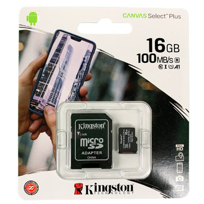 Kingston Technology 16 GB Micro SD Karte 100 MB/s  Canvas Select +, NEU & OVP