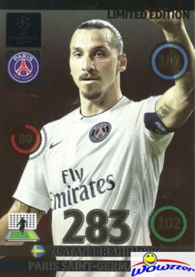 zlatan ibrahimovic limited edition card 2015 Adrenalyn Champions League EXCLUSIVE Zlatan Ibrahimovic Limited  Edition MT