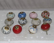 Ceramic Door Knobs, Home Decor, Door Handles, Collectible Door Knob 6918
