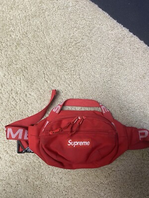 Supreme Waist Bag SS18 Fanny Pack Red | eBay
