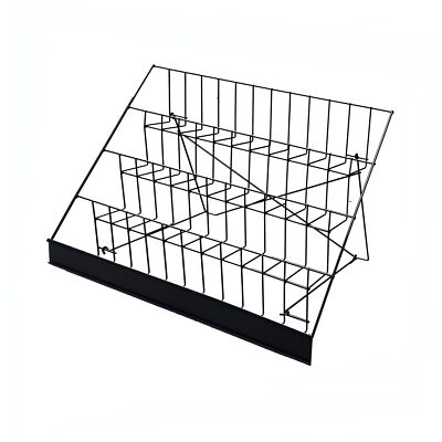 Metalen brochurehouder, 4x metalen brochurehouder voor bureau