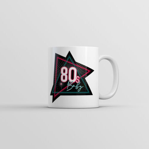 80s Baby Mug Funny Retro Graphic Novelty Coffee Cup - Picture 1 of 5