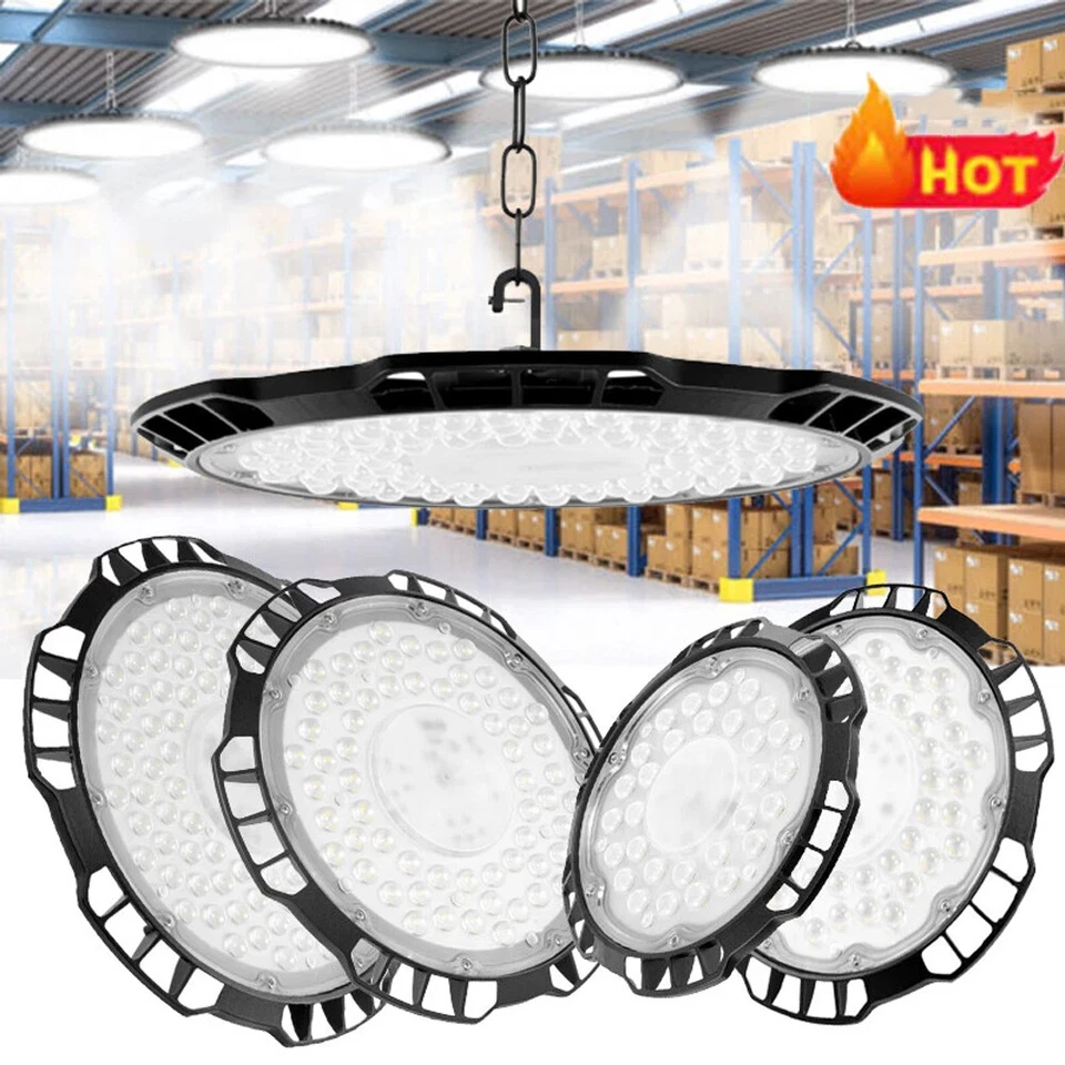 LTPAG 200-800W UFO LED High Bay Light Warehouse Commercial Lighting Lamp W/US Plug