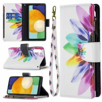 Flower Wallet Phone Case For iPhone Samsung Xiaomi Redmi OPPO Motorola Huawei