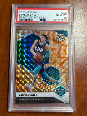 【49枚限定!!PSA9】Lamelo Ball RC Mosaic Prizm 2020-21 Panini Mosaic LAMELO BALL #202 RC Rookie REACTIVE