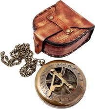 Personalized Brass Sundial Compass, Custom Brass Compass, Working Compass