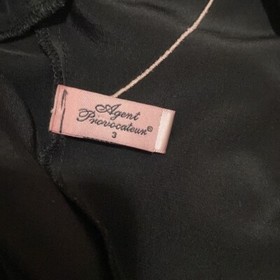 Agent Provocateur Drew Black Silk Bodysuit Size 3