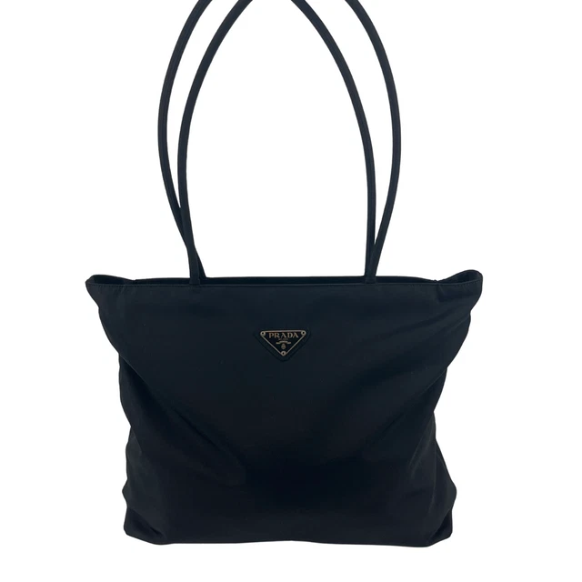 EBAY LIVE Prada Black Tessuto Nylon Tote Bag #9992