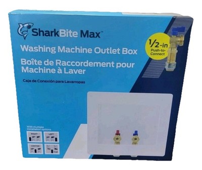 SharkBite 24763 Washing Machine outlet Box, Without Water Arrestors, Brass