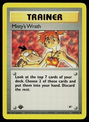 Misty's Wrath 114/132 Gym Heroes 1st Edition