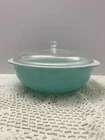 Vtg Pyrex 024 Turquoise Robin’s Egg Blue 2qt R Casserole Dish W/Lid Model 624C