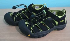 Keen Newport H2 Youth Kids Size 1 Shoes Black/Lime Green Athletic Hiking Sandal