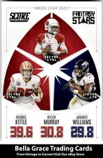 2022 Score George Kittle / Kyler Murray / Javonte Williams #FS13 Fantasy Stars 