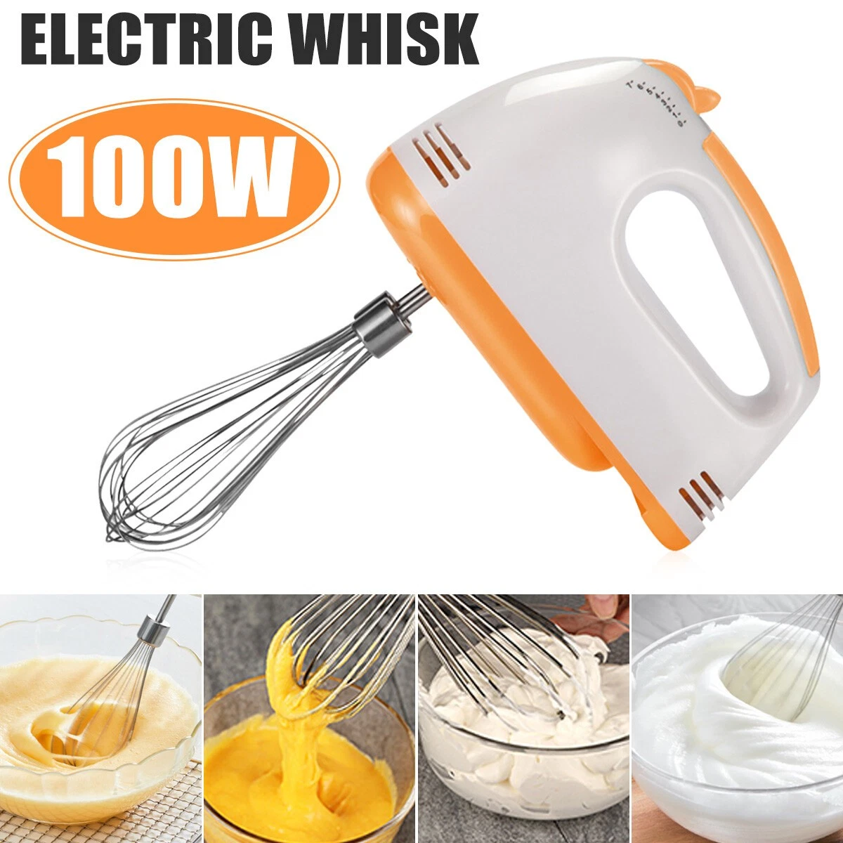 Electric Handheld Whisk 7 Speed Hand Mixer Kitchen Egg Beater Cream Cake Blender
Opens in a new wind