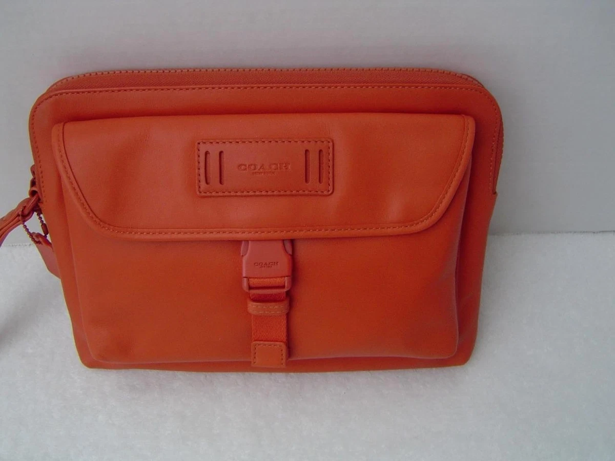 Coach Leather Orange Bags for Men for sale | eBay