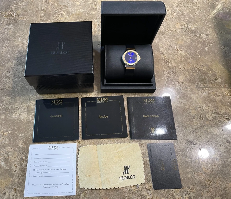 Reloj Automático Hublot MDM Clásico 1581.2 Azul - Propietario Original. Foto 2 de 4