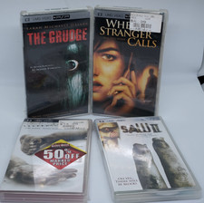 PSP UMD movie LOT - Horror :The Grudge, When a Stranger Calls, SAW II, SAW III