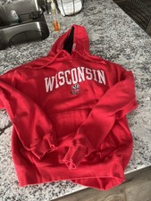 Wisconsin Badgers Pullover Hoodie, XL