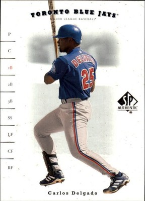 2001 SP Authentic #8 Carlos Delgado - BB