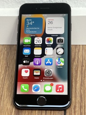 Apple iPhone 8 64GB Schwarz 97% Batterie Ohne SIM-Lock Touch ID iOS 16.7.16