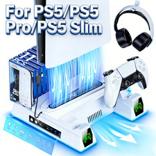 PS5 Controller Charger Cooling Stand f r PS5 Pro/PS5 Slim/PS5 Disc Edition/PS5