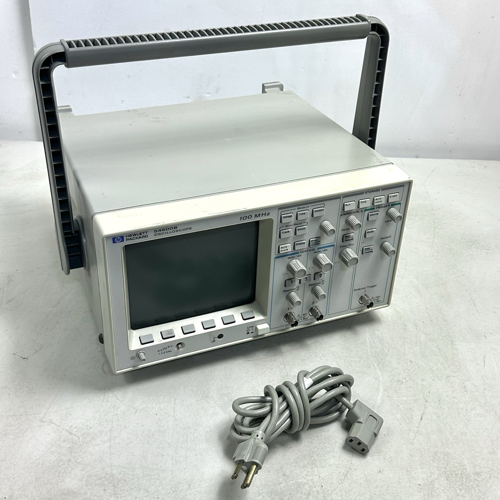 HP 54600B 100 MHz 2 Channel Digital Storage Oscilloscope TESTED WORKS