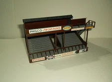 1960's  Aurora Grandstand Building For HO Slot Car Scenery---Built & Detailed