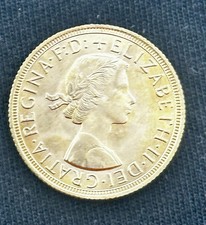 1958 Queen Elizabeth II Full Gold Sovereign.