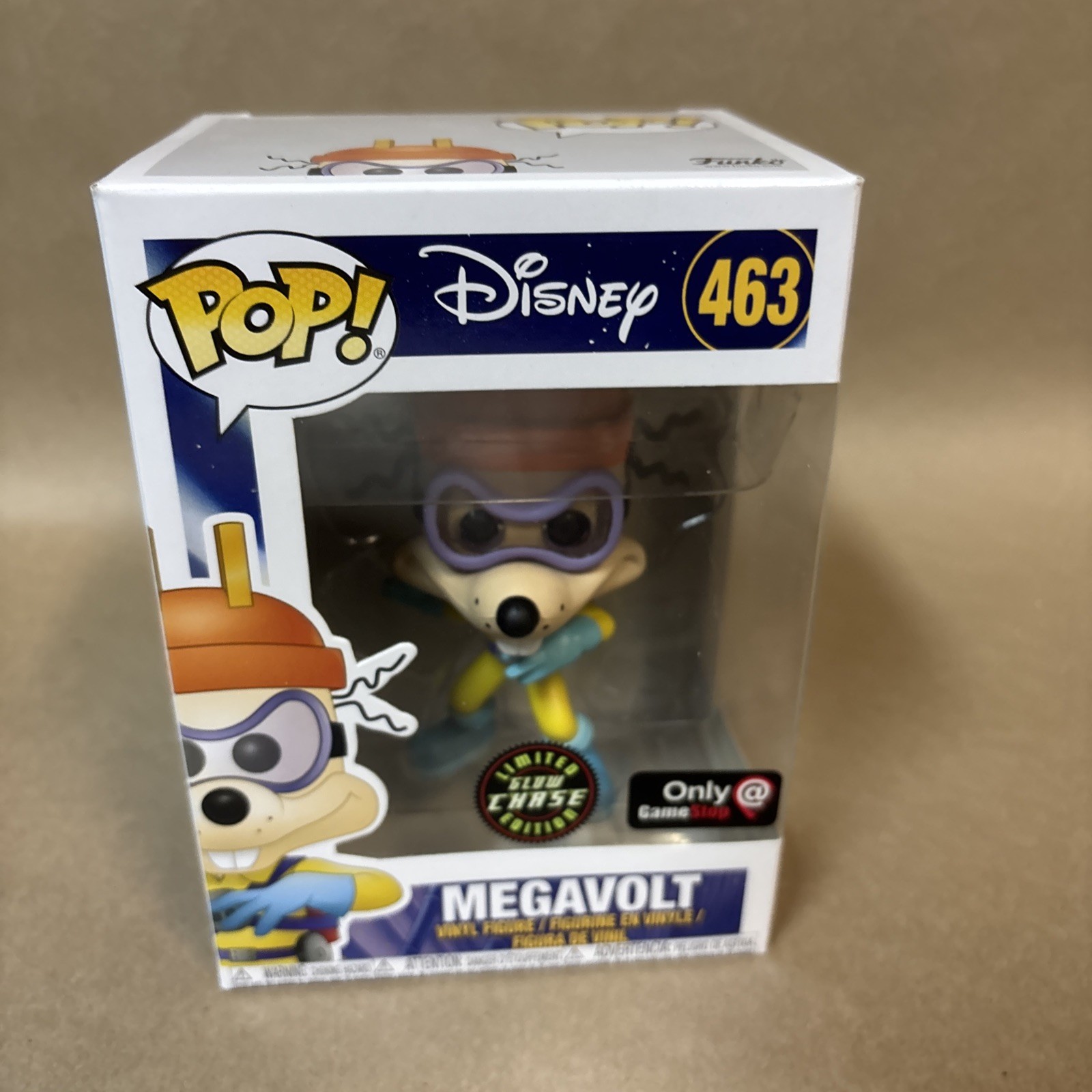 Funko Pop 463 Disney Darkwing Duck Megavolt Glow Chase Gamestop Exclusive