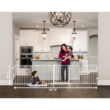 Regalo 130-Inch Super Wide Adjustable Baby Gate and Play Yard, 2-in-1, Bonus