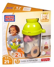 Mega Bloks First Builders Cookie Jar Baking Set Building Kit - 21 Piece