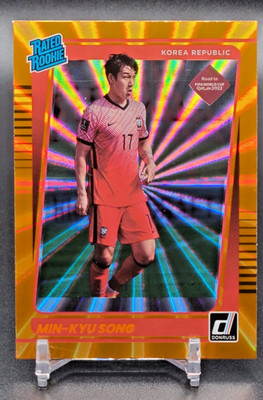 2021-22 Panini Donruss - Holo Orange Laser - #189 Min-Kyu Song Korea RC