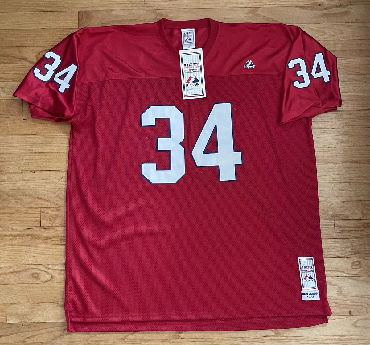 Maillot De Football Américain Vintage Russell Athletic - Taille 2XL - Style Grunge Rétro - Réparation Devant