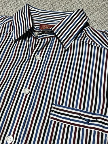 R M Williams Shirt The Bush Outfitter Men’s Large Longhorn Logo Australia